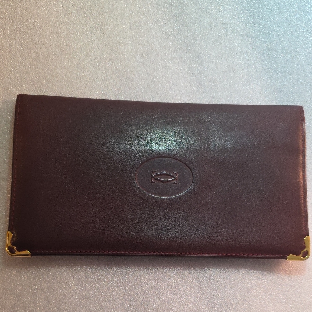 Vintage Must De Cartier Long Bi Fold Wallet